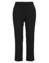 Peserico Easy Woman Pants Black Size 14 Polyester, Viscose, Cotton, Elastane