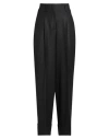 Peserico Easy Woman Pants Black Size 6 Virgin Wool, Viscose, Polyamide, Elastane