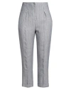 Peserico Easy Woman Pants Blue Size 10 Linen In Blue