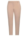 Peserico Easy Woman Pants Camel Size 14 Polyester, Viscose, Cotton, Elastane In Beige