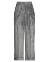 Peserico Easy Woman Pants Charcoal Size 12 Viscose In Gray
