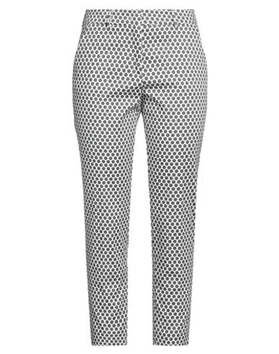 Peserico Easy Woman Pants Charcoal Size 6 Cotton, Elastane In Gray