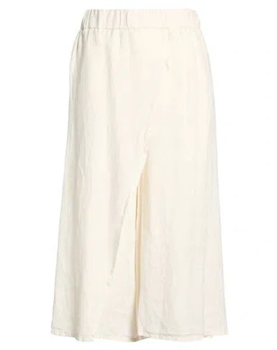 Peserico Easy Woman Pants Cream Size 6 Linen In Neutral