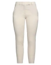 Peserico Easy Woman Pants Cream Size 6 Polyester, Virgin Wool, Elastane In White