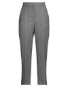 Peserico Easy Woman Pants Grey Size 6 Virgin Wool, Elastane In Gray