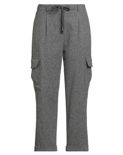 Peserico Easy Woman Pants Grey Size 6 Wool, Nylon, Silk, Elastane, Cashmere In Gray
