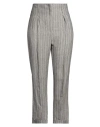 Peserico Easy Woman Pants Khaki Size 12 Linen In Beige