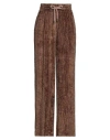 Peserico Easy Woman Pants Khaki Size 6 Viscose, Alpaca Wool, Polyamide, Virgin Wool In Beige