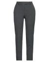Peserico Easy Woman Pants Lead Size 4 Polyester, Viscose, Cotton, Elastane In Grey
