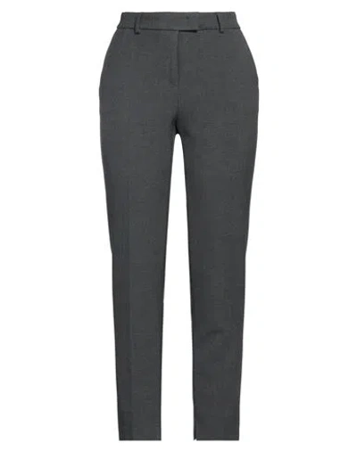 Peserico Easy Woman Pants Lead Size 4 Polyester, Viscose, Cotton, Elastane In Grey