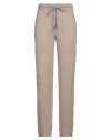 Peserico Easy Woman Pants Light Brown Size 10 Merino Wool, Cashmere In Beige