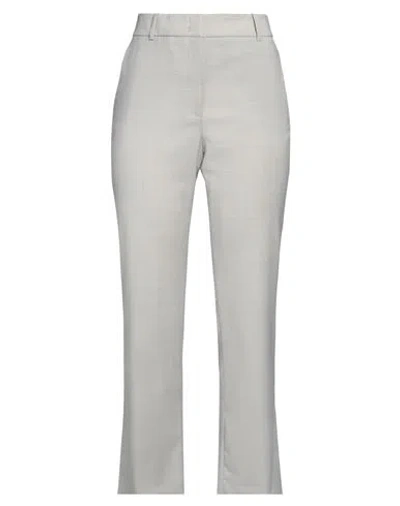 Peserico Easy Woman Pants Light Grey Size 10 Polyester, Wool, Elastane