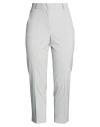 Peserico Easy Woman Pants Light Grey Size 12 Polyester, Viscose, Elastane In White