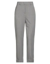 Peserico Easy Woman Pants Light Grey Size 2 Polyester, Viscose, Elastane In Gray