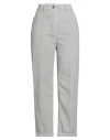 Peserico Easy Woman Pants Light Grey Size 6 Cotton, Elastane In Gray
