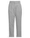 Peserico Easy Woman Pants Light Grey Size 6 Wool, Polyacrylic, Elastane In Gray