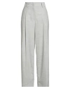 Peserico Easy Woman Pants Light Grey Size 6 Wool, Polyester, Viscose, Polyamide, Elastane In Gray