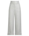Peserico Easy Woman Pants Light Grey Size 8 Virgin Wool, Viscose, Polyamide, Elastane In Gray