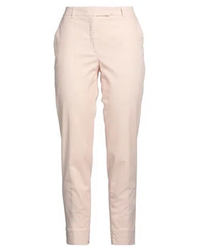 Peserico Easy Woman Pants Light Pink Size 6 Cotton, Elastane