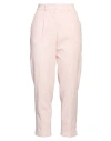 Peserico Easy Woman Pants Light Pink Size 6 Cotton, Elastane In Pink