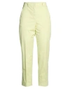 Peserico Easy Woman Pants Lime Green Size 8 Cotton, Elastane