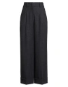 Peserico Easy Woman Pants Midnight Blue Size 10 Virgin Wool, Elastane In Blue