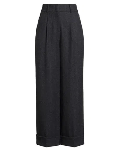 PESERICO PESERICO EASY WOMAN PANTS MIDNIGHT BLUE SIZE 12 WOOL, POLYESTER, VISCOSE, POLYAMIDE, ELASTANE