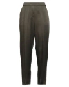 Peserico Easy Woman Pants Military Green Size 6 Acetate, Viscose In Gray