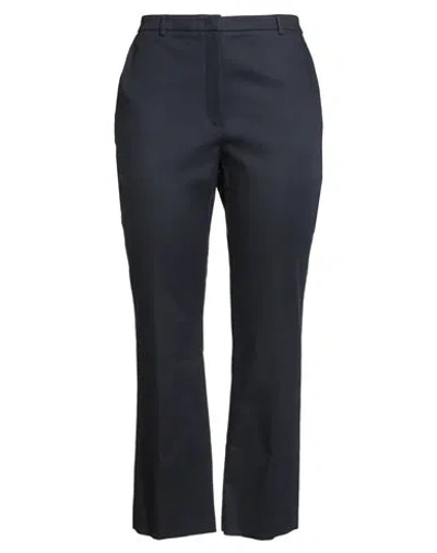 Peserico Easy Woman Pants Navy Size 2 Cotton, Viscose, Elastane In Multi