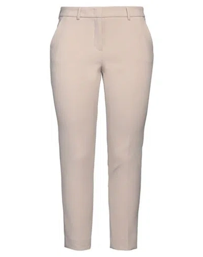 Peserico Easy Woman Pants Off White Size 10 Polyester, Viscose, Cotton, Elastane