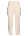 Peserico Easy Woman Pants Off White Size 6 Polyester, Viscose, Cotton, Elastane In Off White