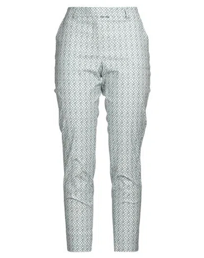 Peserico Easy Woman Pants Off White Size 8 Cotton, Elastane