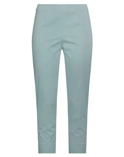 Peserico Easy Woman Pants Sage Green Size 10 Cotton, Elastane