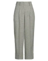 Peserico Easy Woman Pants Sage Green Size 8 Wool, Polyester, Polyamide, Silk, Elastane In Sage Green
