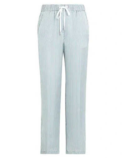 Peserico Striped Straight-leg Trousers In Green