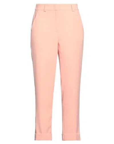 Peserico Easy Woman Pants Salmon Pink Size 6 Polyester
