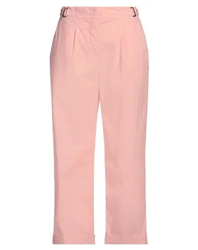 Peserico Easy Woman Pants Salmon Pink Size 8 Cotton, Polyamide, Elastane