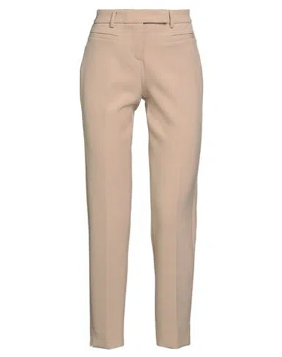 Peserico Easy Woman Pants Sand Size 12 Polyester, Viscose, Cotton, Elastane