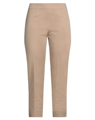 Peserico Easy Woman Pants Sand Size 4 Cotton, Elastane In Beige