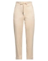 Peserico Easy Woman Pants Sand Size 6 Cotton, Linen, Polyamide In Beige