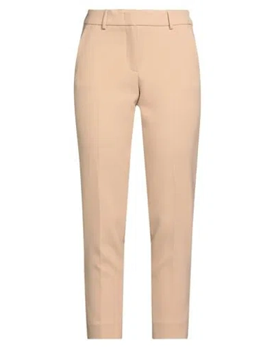 Peserico Easy Woman Pants Sand Size 6 Polyester, Viscose, Cotton, Elastane In Nude