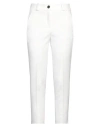 Peserico Easy Woman Pants White Size 10 Polyester, Viscose, Cotton, Elastane In White