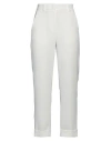 Peserico Easy Woman Pants White Size 6 Polyester, Cotton