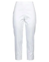 Peserico Easy Woman Pants White Size 14 Cotton, Elastane