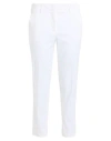 Peserico Easy Woman Pants White Size 4 Cotton, Elastane In White