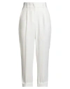 Peserico Easy Woman Pants White Size 6 Polyester In White