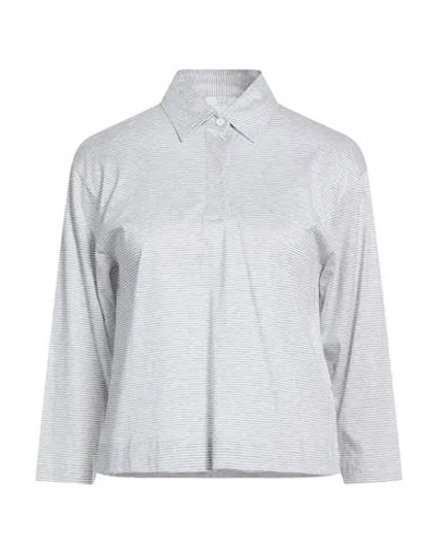 Peserico Easy Woman Polo Shirt Grey Size 4 Cotton In Gray