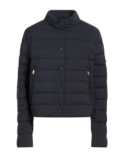 Peserico Easy Woman Puffer Midnight Blue Size 6 Polyester In Black