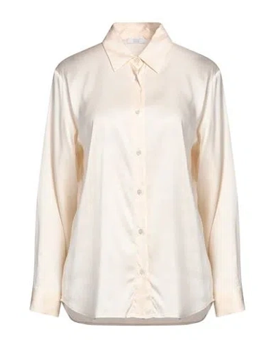 Peserico Easy Woman Shirt Cream Size 8 Viscose, Elastane In White