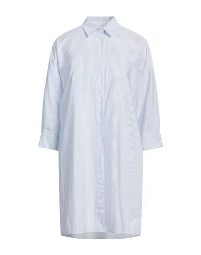 Peserico Easy Woman Shirt Sky Blue Size 6 Cotton